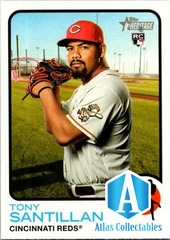 2022 Topps Heritage #214 Tony Santillan RC Reds